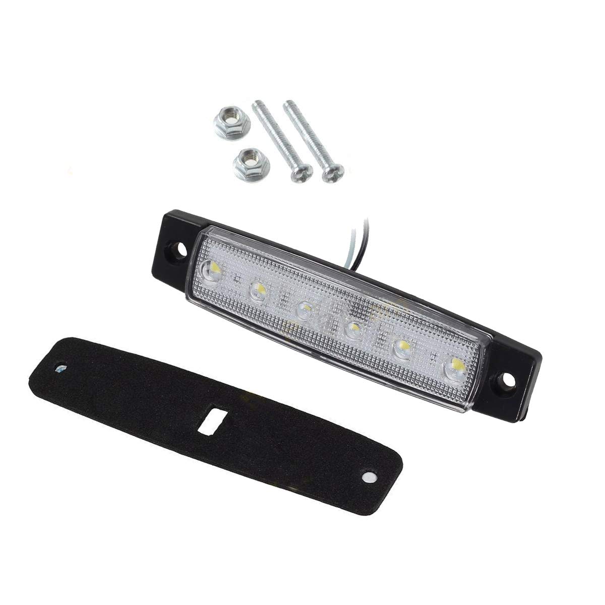 Luci LED Laterali Per Veicoli - 6 LED 2835 SMD, 12V, Rosso/Bianco/Ambra, Per Camion, SUV, Rimorchi - Foto 14