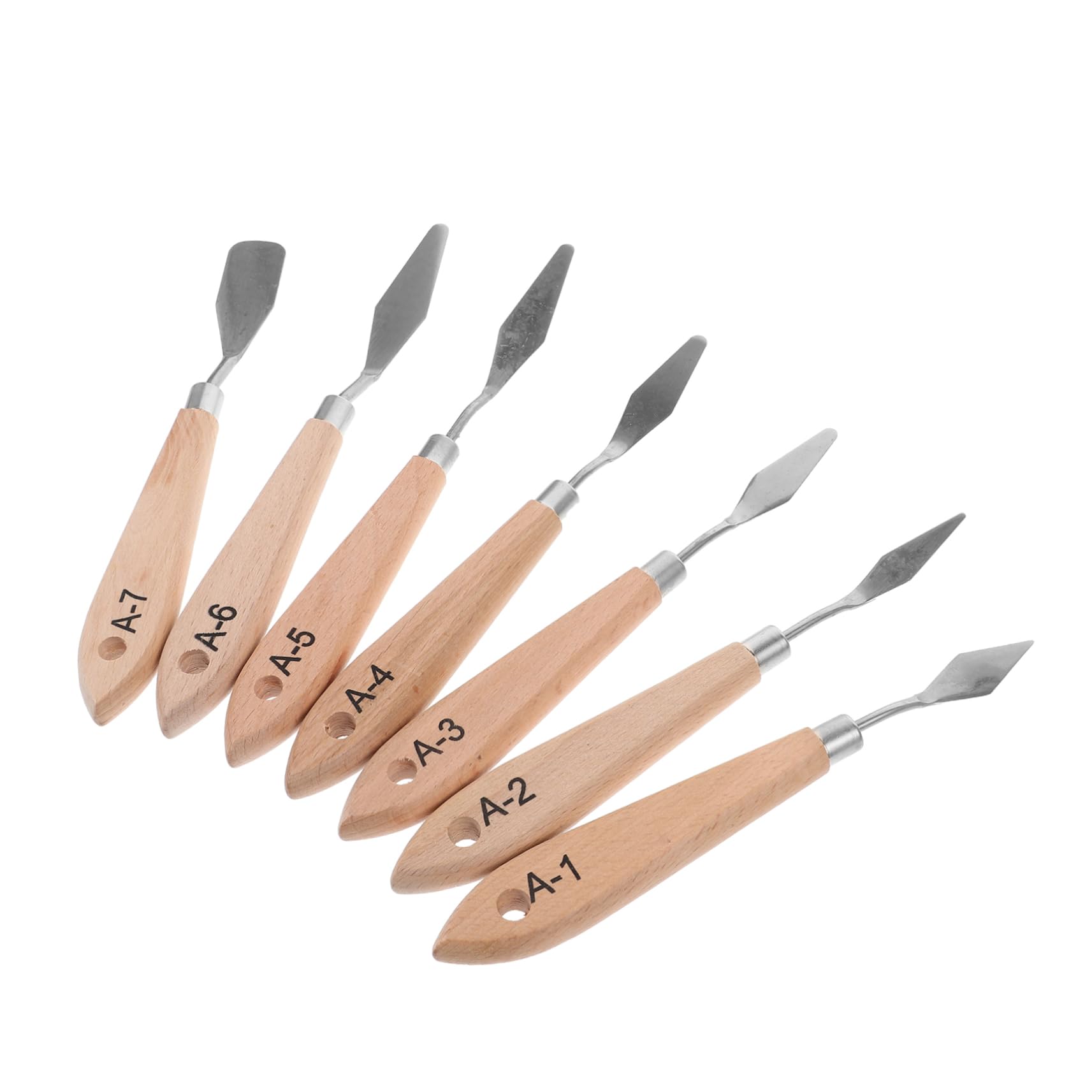 Housoutil 4 Sätze Teiliges Malmesser Mit Holzgriff Hochwertige Malwerkzeuge Auftragen Von Farbe Für Öl Und Aquarellmalerei Wanddekoration Und Kunstprojekte 7 Stück * 4