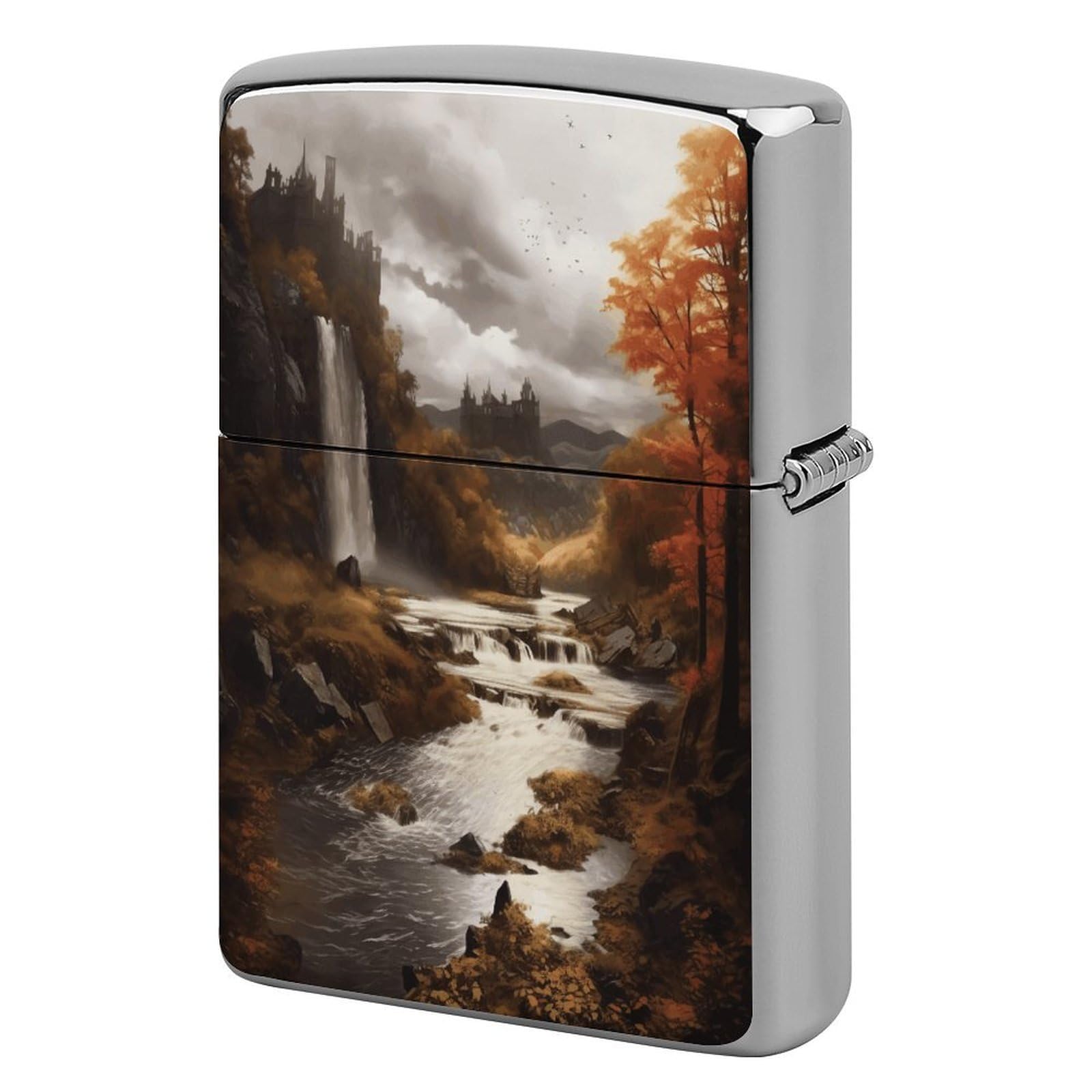 Fodpand Style Fall Metal Lighter Case Cover Lighter Sleeve