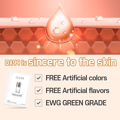 Miniatura 8 de Máscara doble iluminadora y elevadora, paquete de 1 paquete (5 hojas, 3.9 onzas) antiarrugas antienvejecimiento para el cuidado de la piel, paquete