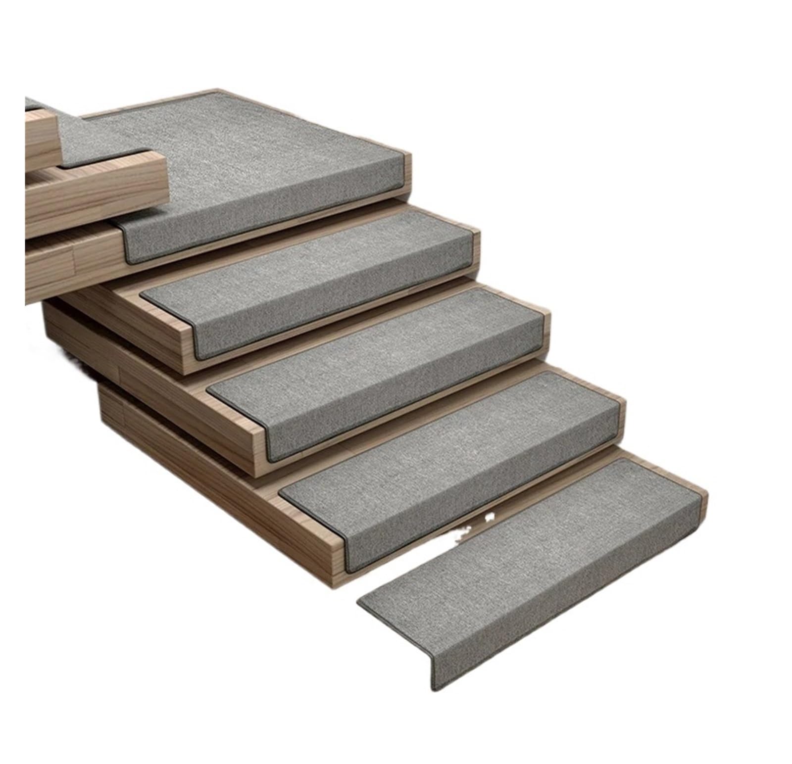 MFWHEFJ Stair Treads 1Pc Stair Tread Carpet Mats Floor Mat Staircase Anti Slip Stairs Carpet Rugs For Stair Steps Protection Pads(Color01,26x75cm)