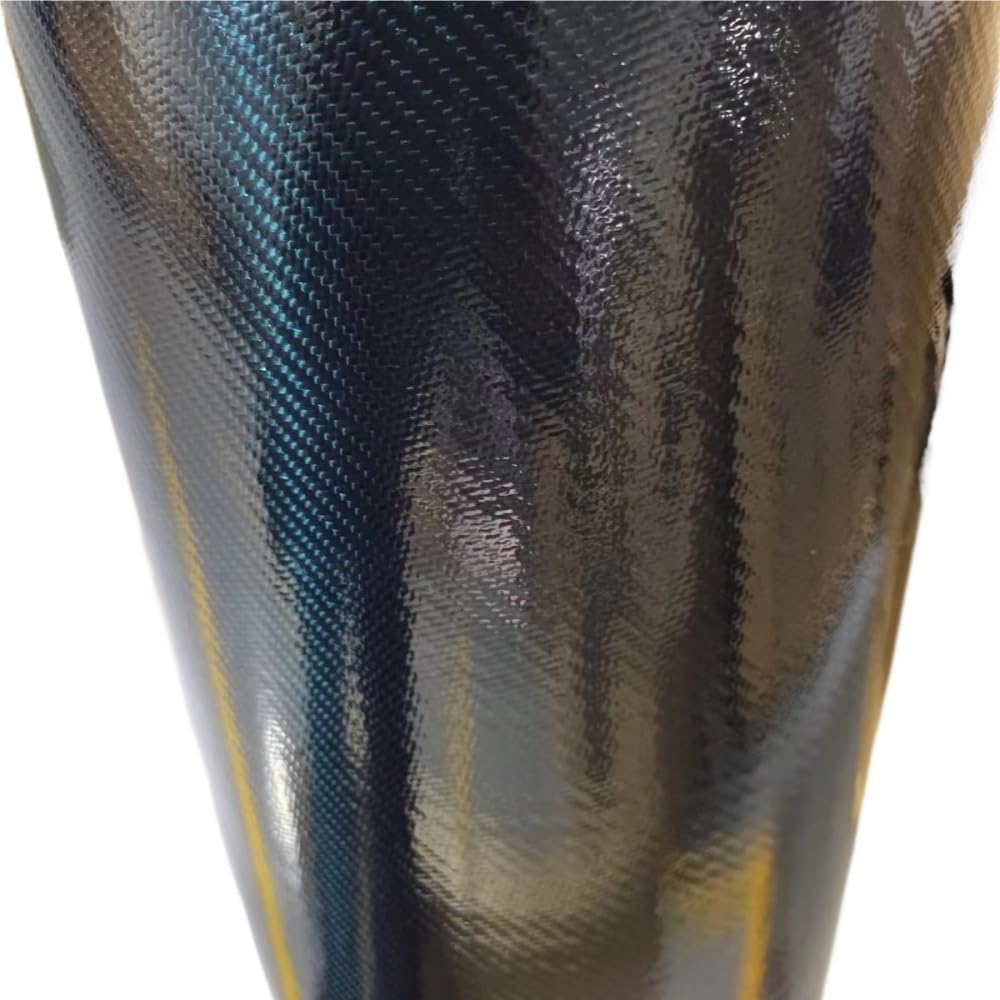 Kohlenstofffaser gemischte Stoffe, 3k Carbon Fiber Prepreg Twill Weave Tuch 200g/m2 120C Aushärtung DIY Schwarz Mehrere Größen(50cmx100cm)