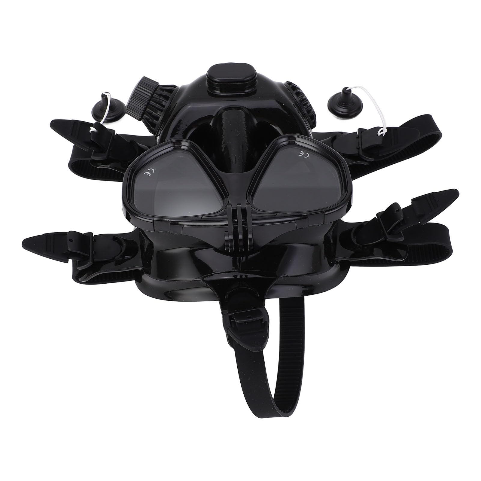 Gafas de Snorkel de Cara Completa Antivaho, Gafas de Buceo a Prueba de Fugas con Soporte para Cámara para Buceo, Vista Panorámica de 180° con Material de Silicona para