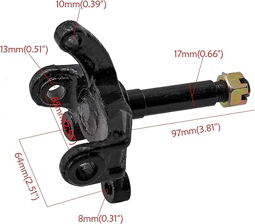 Miniatura 6 de MOTOTPR - Husillo de rueda de neumático de 6 pulgadas 145x70-6 para cuatrimoto Go Kart Quad Buggy