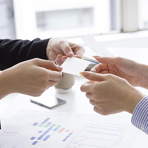 Miniatura 4 de YOKIVE Portatarjetas de negocios, estuche portátil de plástico para mantener la tarjeta ordenada, ideal para oficina, hogar (rosa, 7.56 pulgadas)