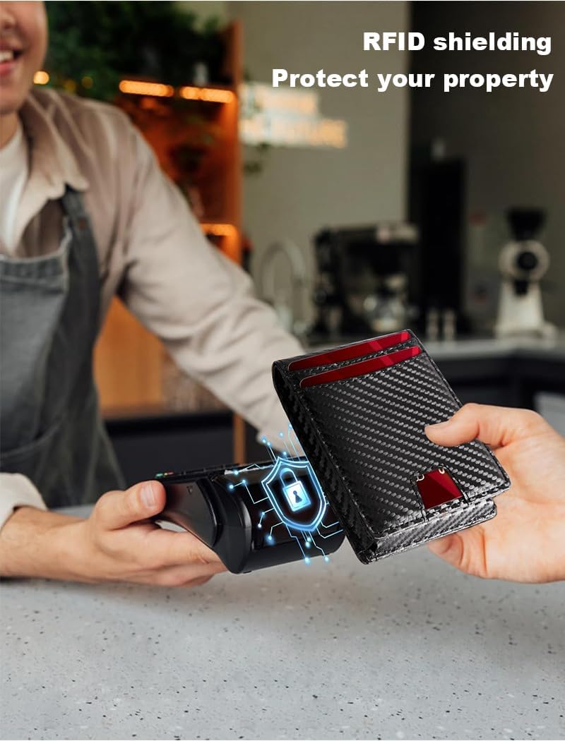 8-10 vertical multi-functional metal card bag at 20% discount, men's high-end feel, anti-magnetic and anti-theft card wallet (Urban simplicity, brown, Uniform code)