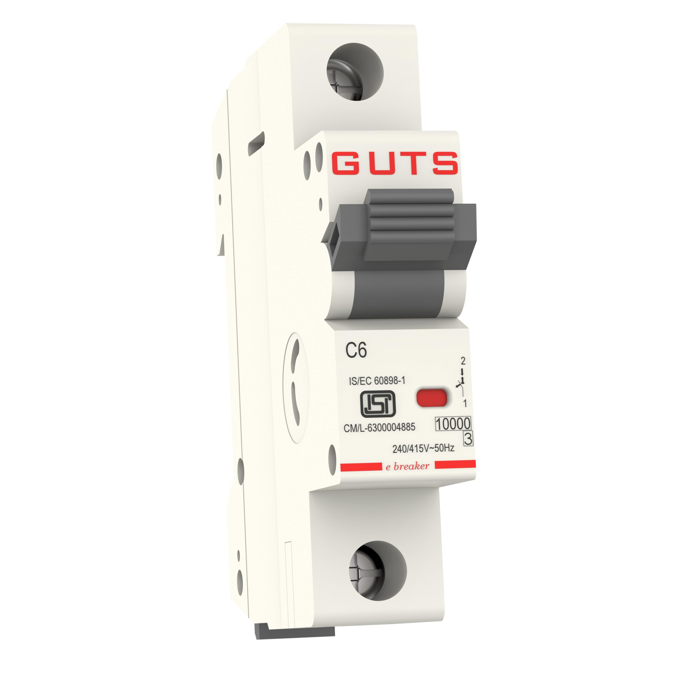 GUTS MCB O.5A-5A SP C - 240/415V Circuit Breaker | Short Circuit & Overload Protection-image-37