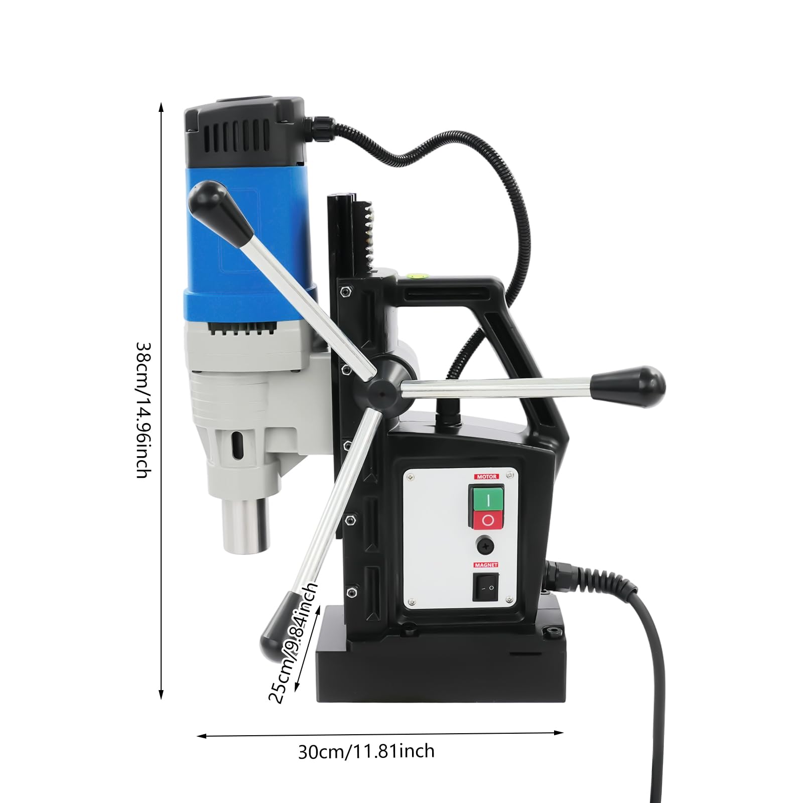 MT3 - Trapano magnetico da 1680 W, con nucleo magnetico, 1380 N, portatile, multiuso, professionale, trapano magnetico