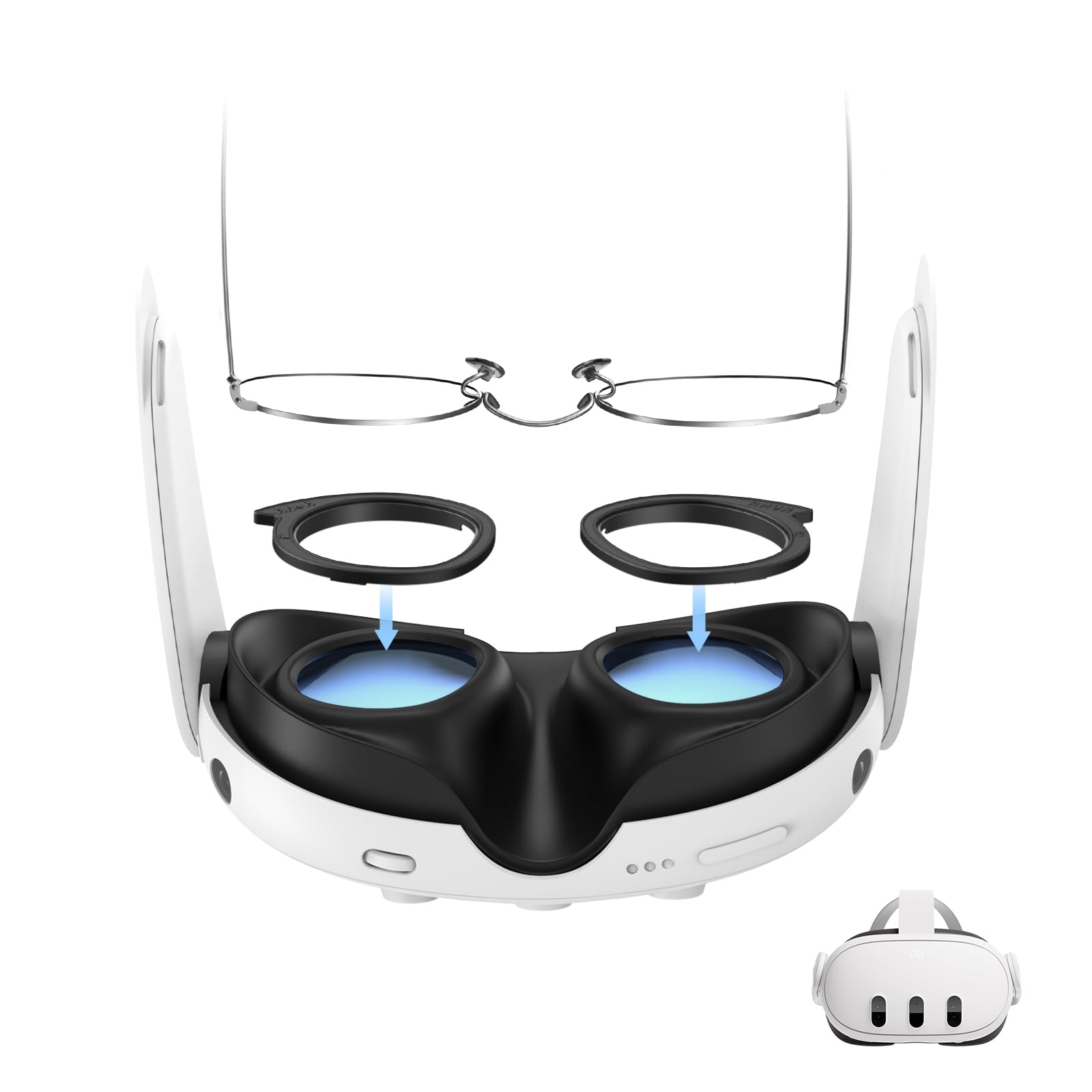 AMVR Lens Protector Set Compatible with Meta Quest 3 Accessories,Not for 3S