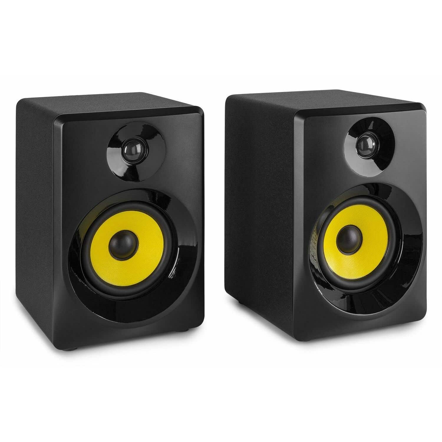 Vonyx AV520 Karaoke Anlage Bluetooth – Mini Soundanlage mit 2 Lautsprechern & 2 Funkmikrofonen – Karaoke Set mit Mixer, Echo, USB-MP3, TV-Anschluss & Fernbedienung – Karaoke System für Zuhause