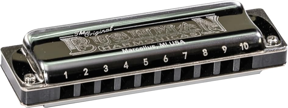 Bushman Delta Frost Original Harmonica, Key of Low F