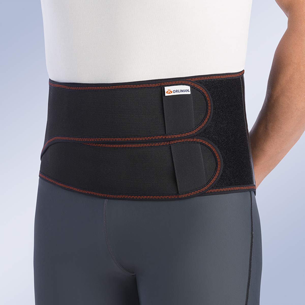 Faja sacrolumbar semirrígida con doble cierre Orliman FL100