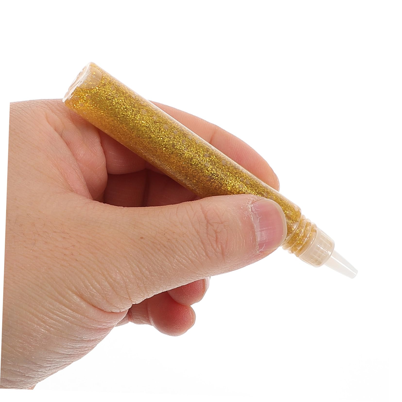 50 Glitzerklebestifte Gold für Kinder Bastelkleber mit Feiner Verarbeitung und Vielseitigem Design zum Malen und Kleben von Bastelprojekten