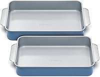 Vista 29 de Caraway Sartén rectangular de cerámica antiadherente de 9 x 13 pulgadas, revestimiento de cerámica naturalmente resbaladizo, no tóxico, libre