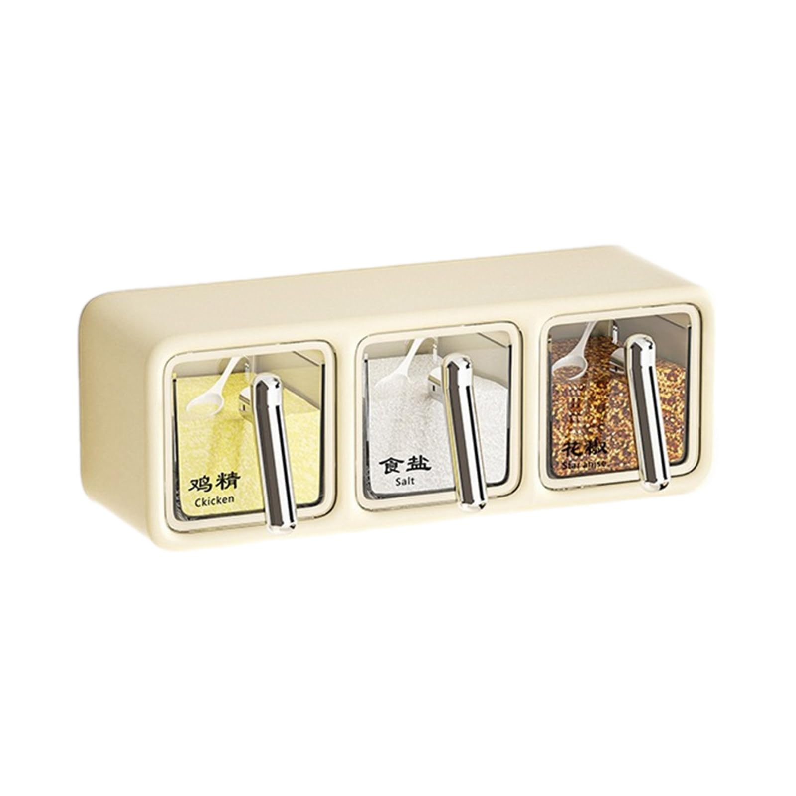 YROHGKPN Wall Mounted Spices Organizers Effective Kitchen Spices Container Wall Mounted Multiple Space Condiment Holder Multifunctional Kitchen Gadget