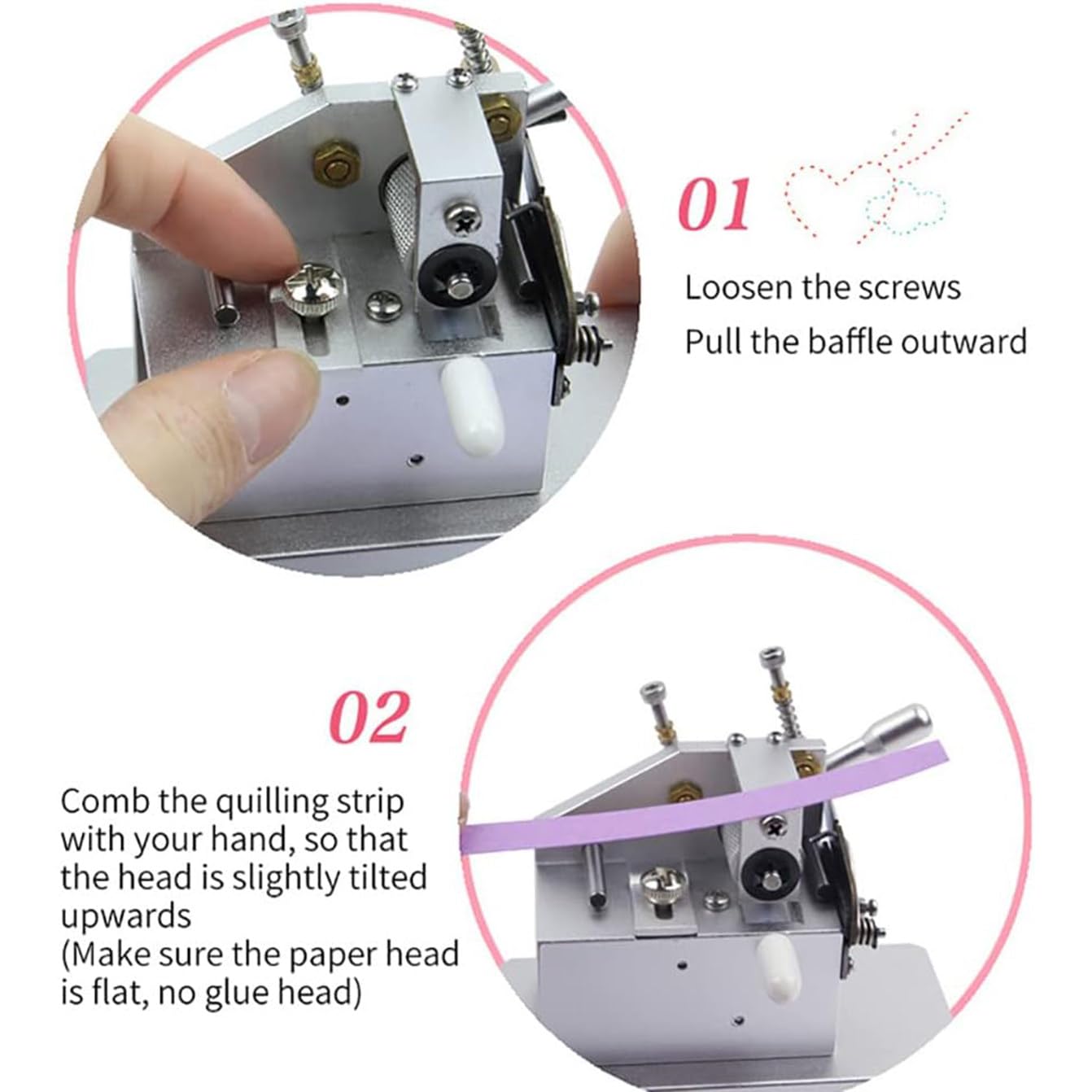 DFEDHF DIY Manual Paper Rolling Machine, Paper Art Tassel Machine, 3D Handmade Colored Paper Cutting Rolling Machine Paper Flower Making Tools