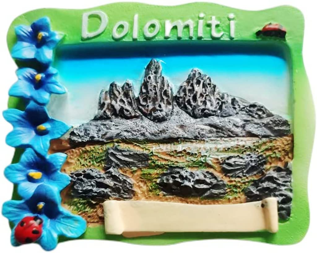 Altko Sz-2069 Italy Dolomiti Dolomiti Magnet Fridge Refrigerator Magnet Decoration Sticker Souvenir Resin Crafts Kitchen Whiteboard