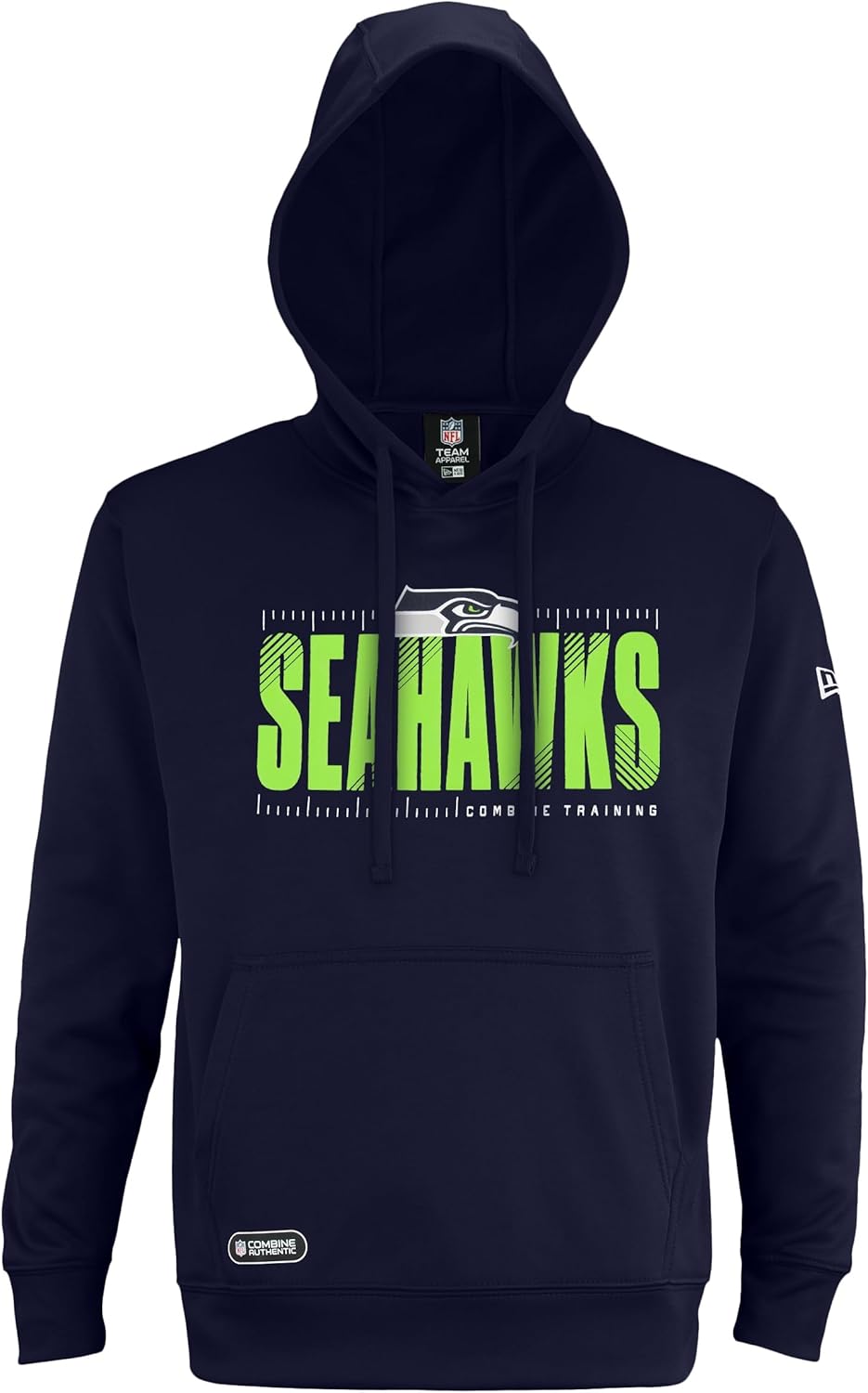 New Era NFL Football Men's Hash It Out Pullover Hoodie, Seattle Seahawks, Medium