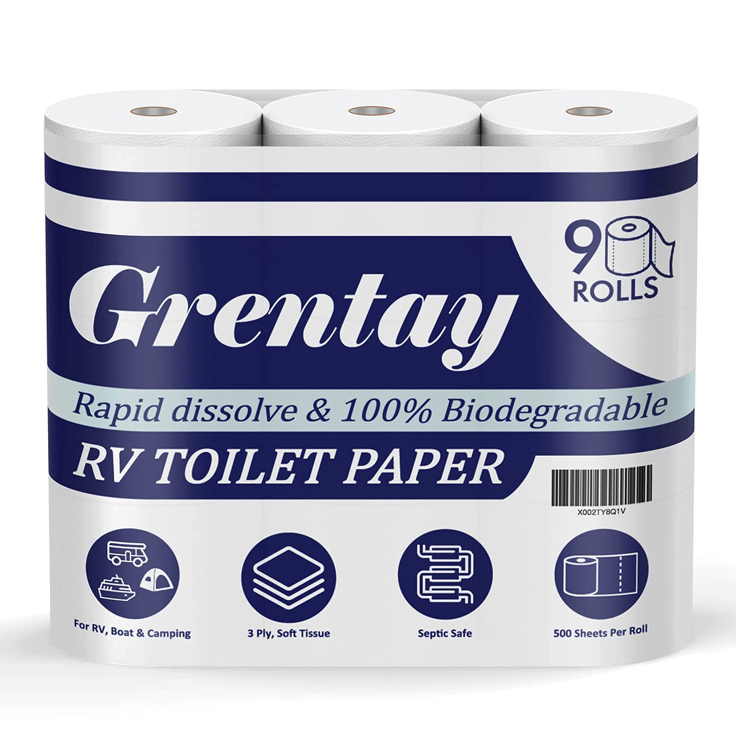 Buy Rapid Dissolving RV Toilet Paper Septic Safe, Camping Toilet Paper