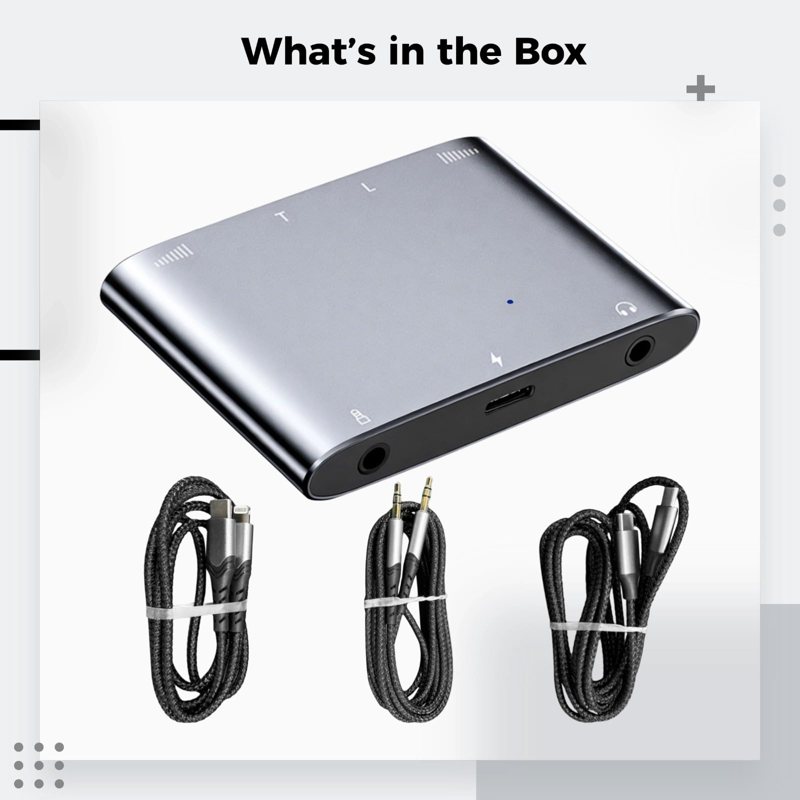 Adattatore di interfaccia audio per live streaming, convertitore doppio di schede audio stereo, audio ad alta risoluzione 32 bit/384 kHz, custodia in lega di alluminio, compatibile con registrazione