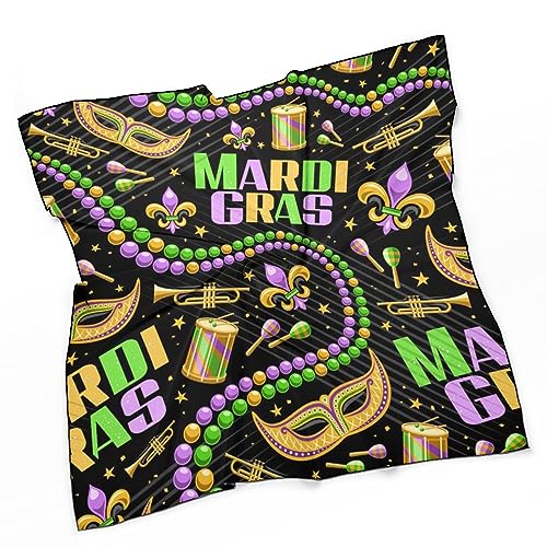 Fashion Hair Scarf for Women Lightweight Silk Feeling Head Scarves Square Bandanas3