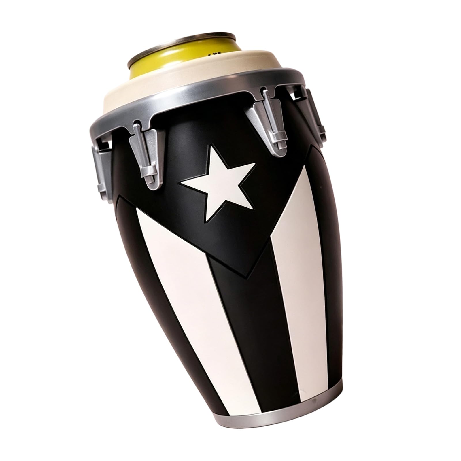 ZBIianxer Practical Can Wrap Holder 12Oz Sleeve with Artistic Conga Drum Appearance and Textured Accent Conga-styled Holder