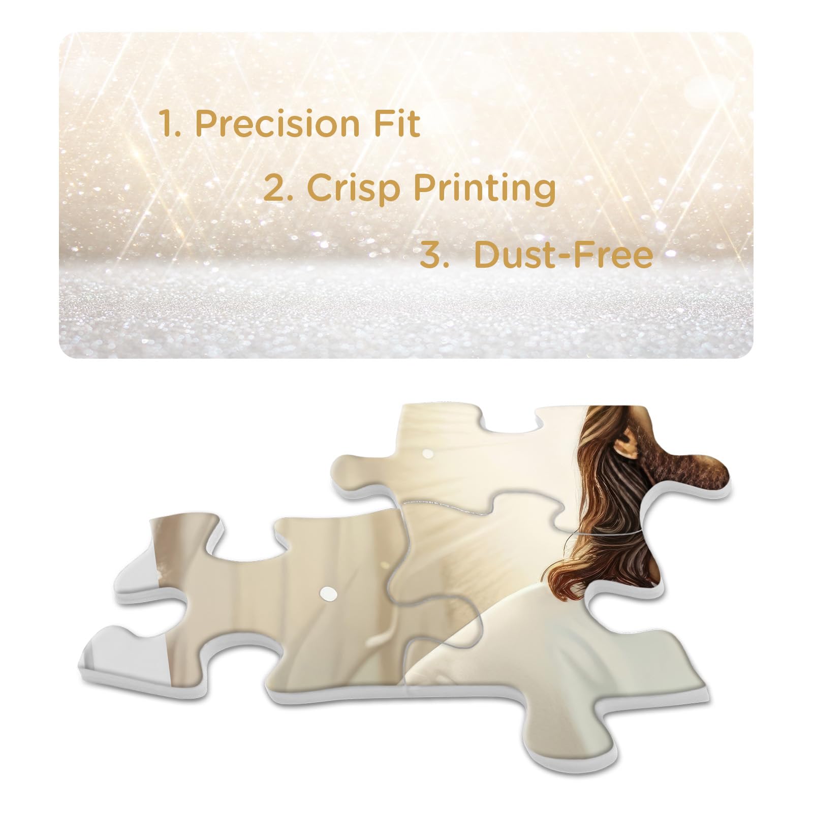 Jesus Christian Puzzles for Adults 1000 Piece, Religious Peaceful Faith Jigsaw Puzzle, Winter Cardinal Inspirational Puzzles - Image 5