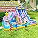 Culaluva Inflatable Water Slide: 6 in 1 Blow Up Bounce House for Kids 3-12 - Climbing Wall Splash Pool Cannon 2 Slides Basketball Rim - 550W Blower - for Backyard Outdoor Birthday