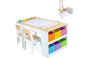 Milliard 2-in-1 Kids Art Table and Easel: The Perfect Craft Table for Kids Ages 4-8