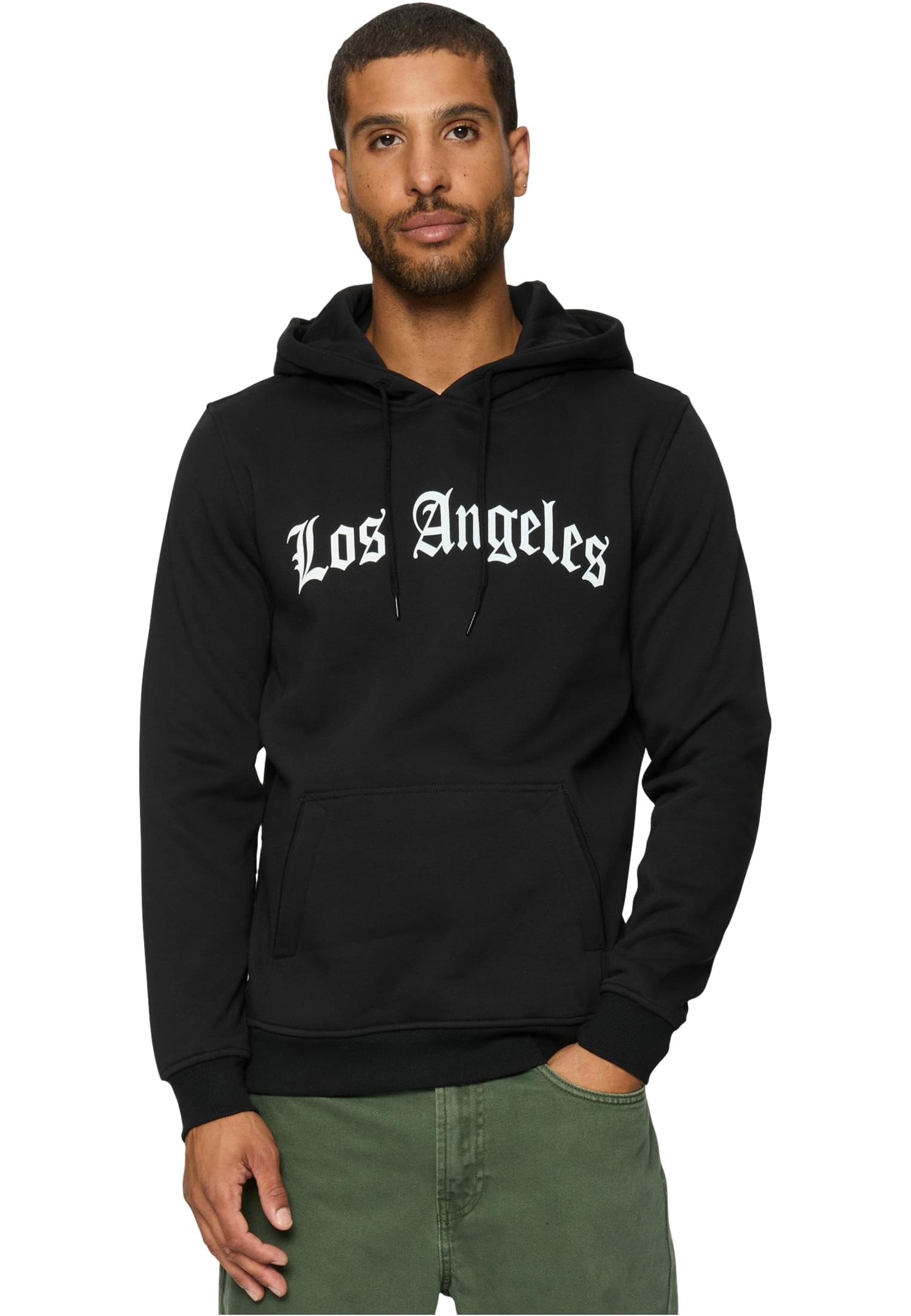 Mister Tee Men's Noir Hooded Sweatshirt Los Angeles