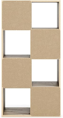 Miniatura 14 de Signature Design by Ashley Paxberry Coastal - Organizador de almacenamiento o librero moderno de 6 cubos, color blanqueado, diseño costero