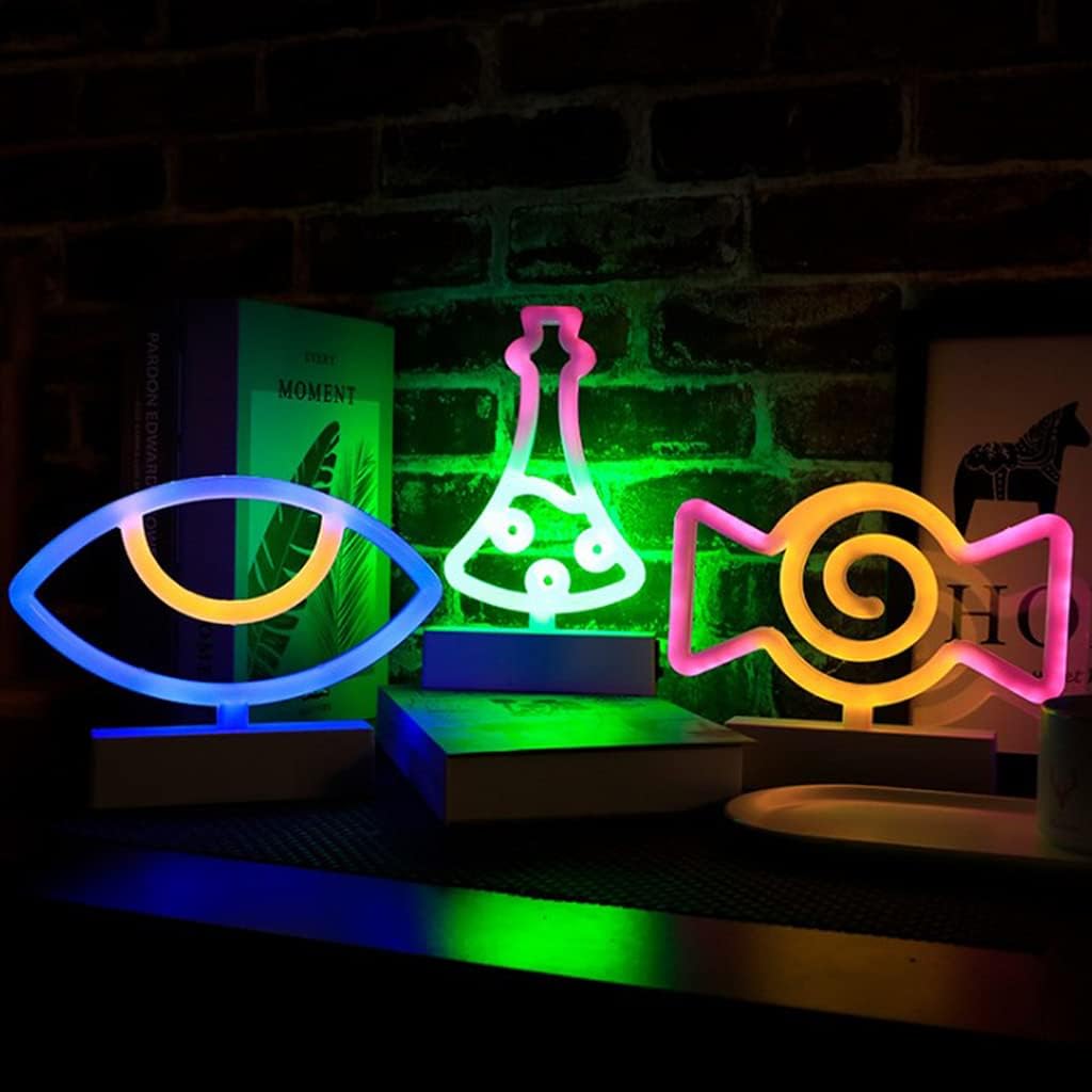 CPYGMXI Halloween Decoration LED Light Witch Hat Candy Night Light Party Ornaments Lamp for Bedroom Coffee Decor Lighting Skull Lamp