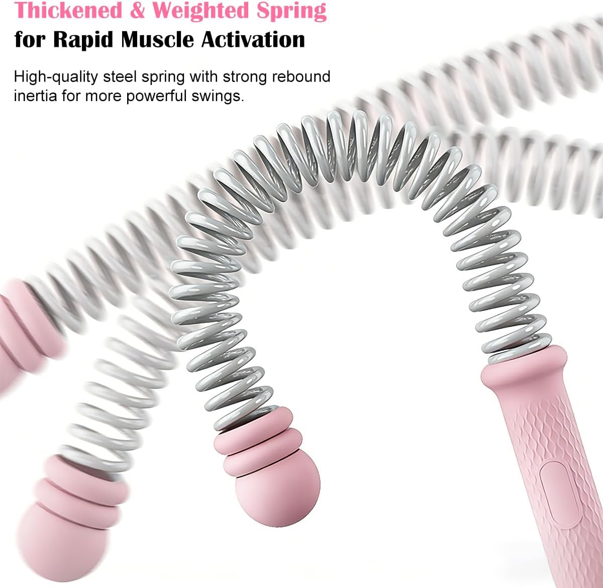 Ropeless Battle Ropes, Home Gym Fitness Gear for Strength & Cardio, No Tangle, Non-Slip Grip, for Men Women & Fitness Trainers, Portable Design with Weighted Handles, Ideal for Indoor Workouts