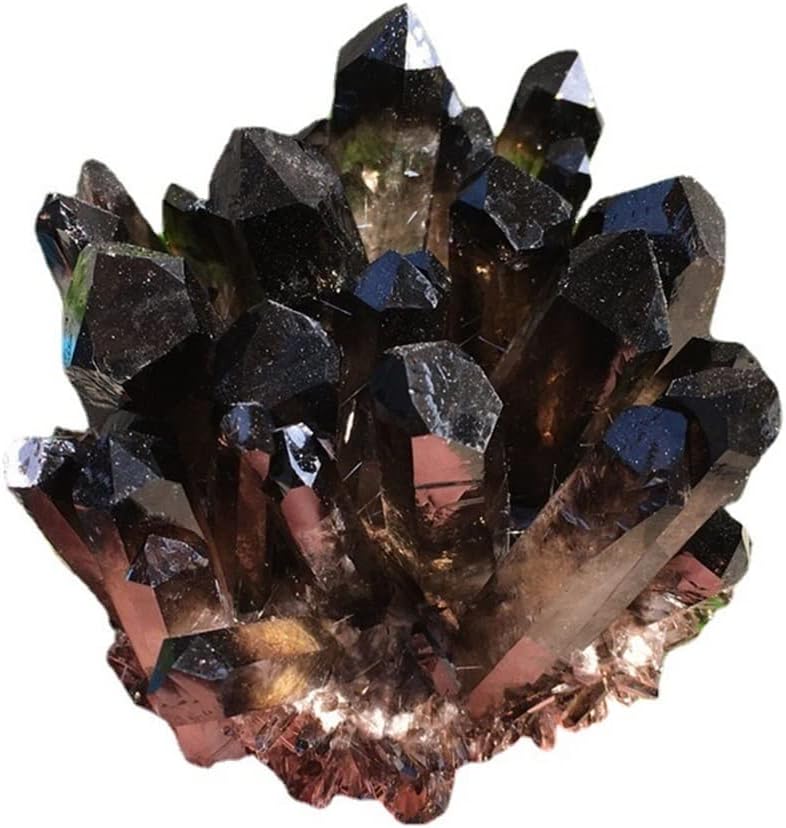 Quartz Decoration Natural Tea Crystal Cluster Original Stone Mineral Specimen eliminating Purification and Purification Home Decoration (Size : 500-600g)