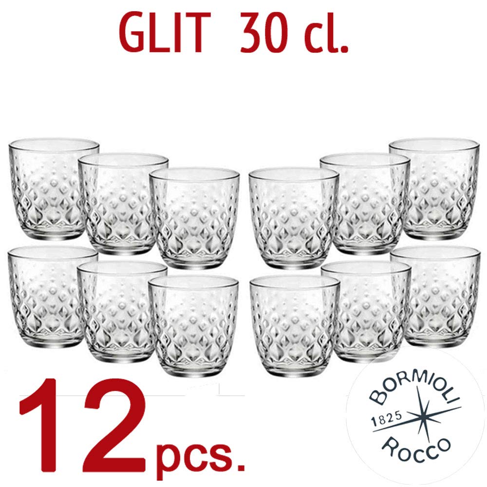 Bormioli Rocco - Set 12 Bicchieri Collezione GLIT 30 - capacità 30 cl. - (12)