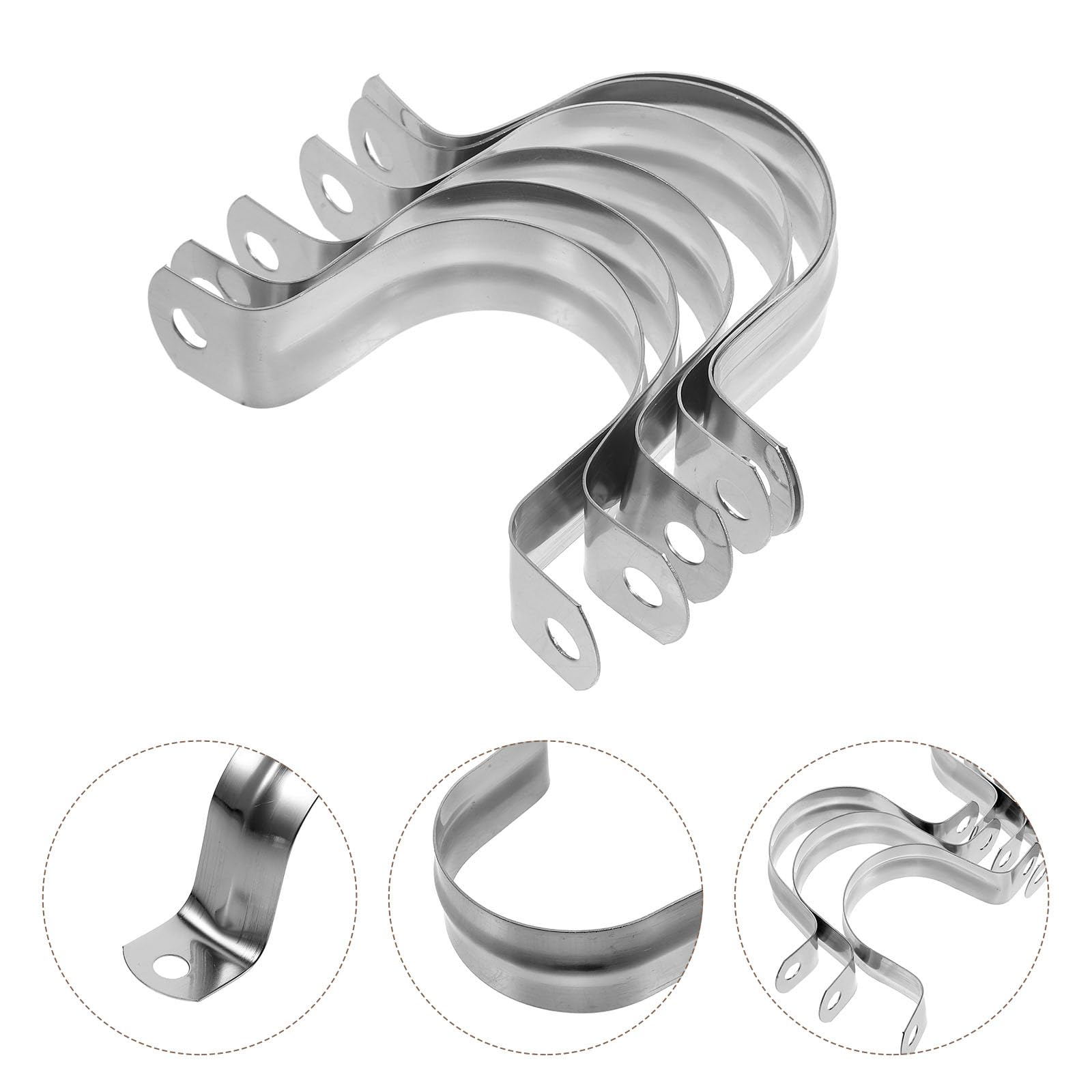 100pièces Colliers De Serrage Métal Pour Tube u Pinces De Tension Robustes Colliers De Fixation Pour Sangle Métallique