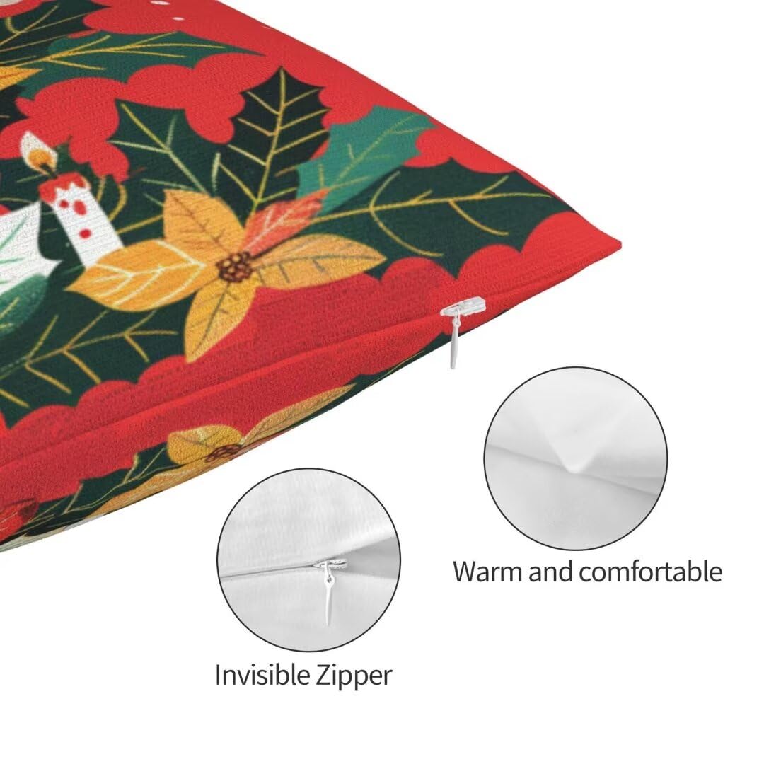 Kissenbezug 70 x 90 cm Weihnachtsbaum Kissen,Sofakissen Superweicher Kopfkissenbezug Dekorative Kissenbezüge (2er Set) Kissenhülle mit ReißVerschluss Deko Kissen für Couch Wohnzimmer Schlafzimmer J406