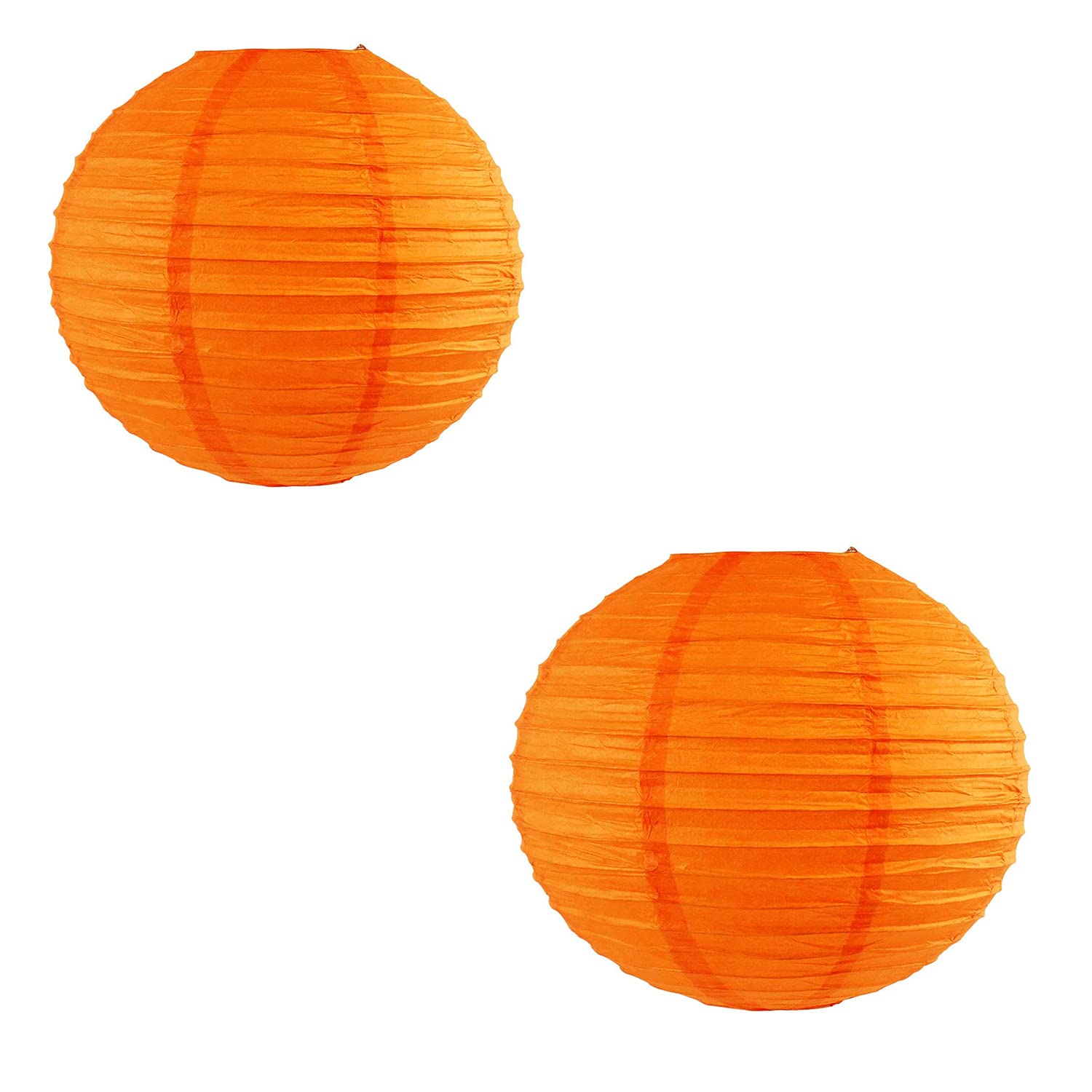 Decorgram Round Paper Lantern, 12 inch. Paper candile for Decor, Hanging Paper Lantern, Paper Ball Lamp Shade by skycandle Pack of 2 (Orange) (B09DCYS57X) Amazon Price History, Amazon Price Tracker