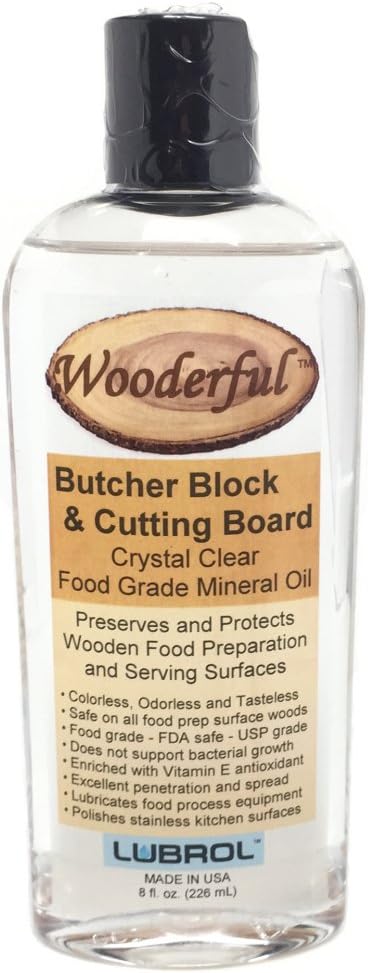 LUBROL Wooderful Butcher Block & Cutting Board Food Grade Mineral Oil