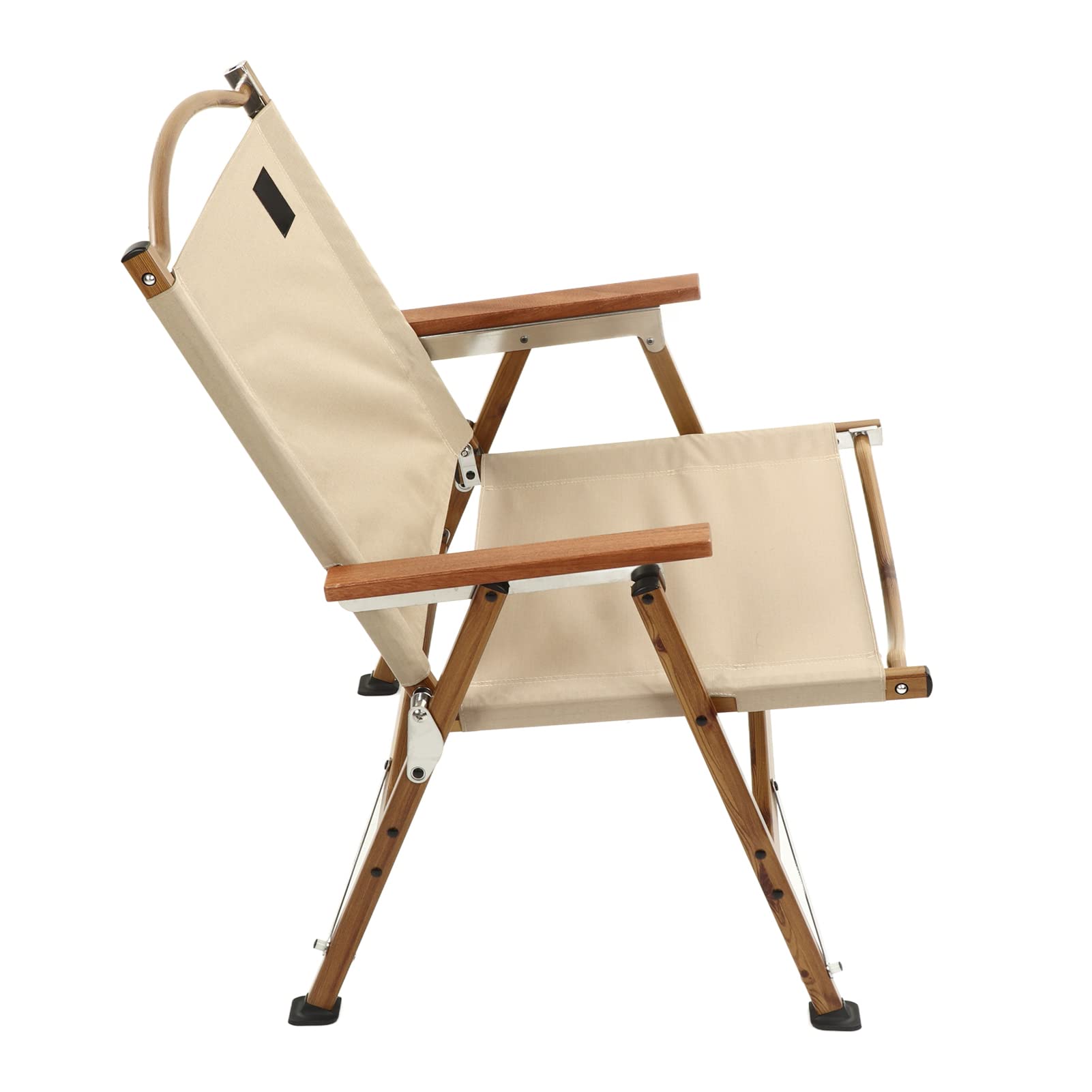 Chaise de camping pliante légère en alliage d'aluminium avec accoudoir
