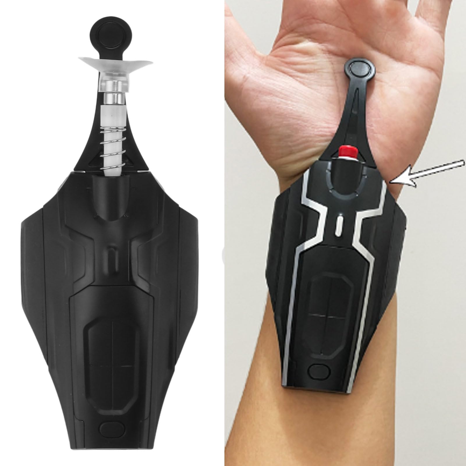 Giocattolo Spara Ragnatela, Giocattolo da Polso con Lanciatore a Ventosa Magnetica, Lanciatore di Seta di Ragno con Retrazione Elettrica Ricaricabile, Distanza di Lancio di per Giochi di
