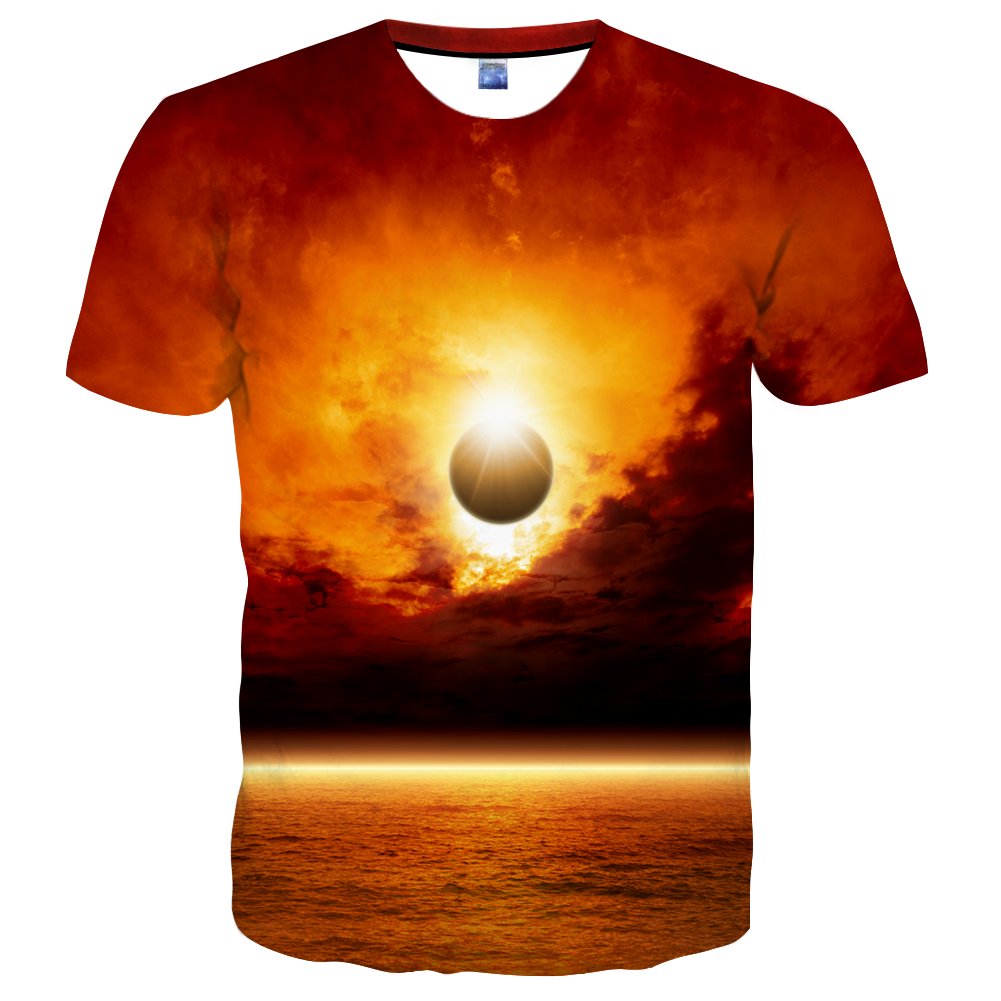 EOWJEED Unisex 3D Printed Casual Stylish Graphic T Shirt Tees - Small