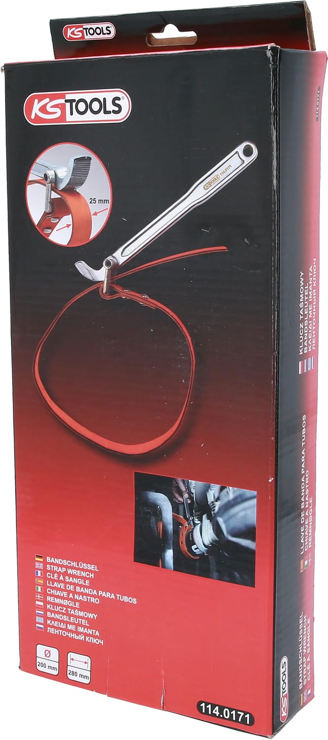 KS Tools 114.0171 Giratubi a nastro, Ø 200mm