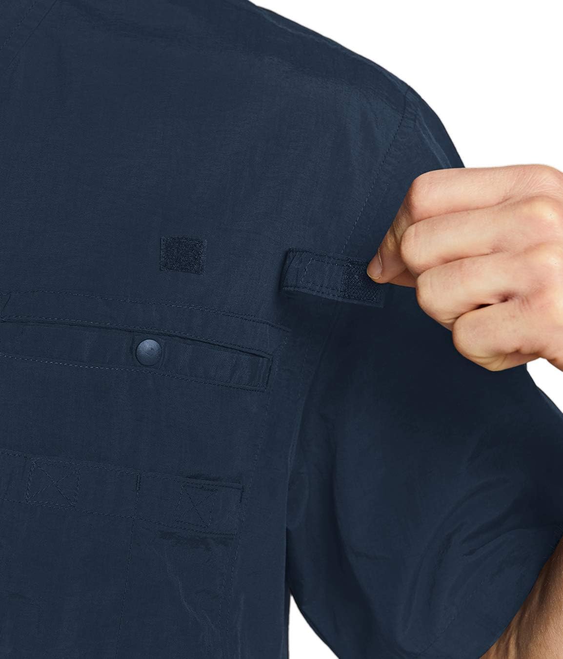 Button Up Shirt TSLA Men's Performance Fishing Shirt - UPF 50+ Sun Protection With Multiple Pockets Multi-pocket Fishing Apparel