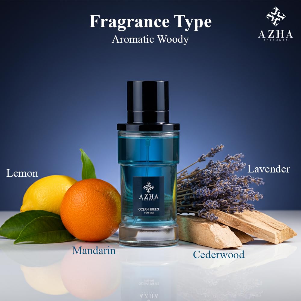 Amazon.com : Azha Perfumes Ocean Breeze Eau De Parfum Men Spray