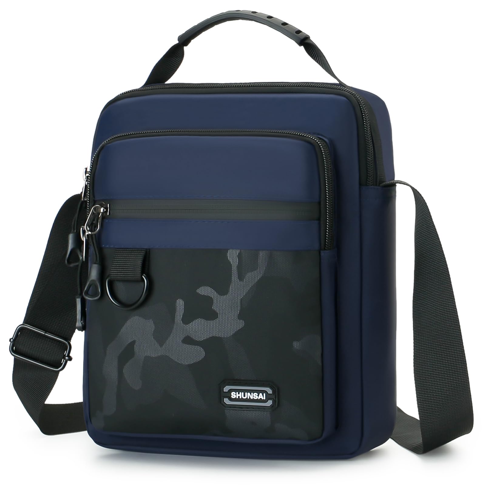 Qiccijoo Crossbody Bag Messenger Bag for Men or Women Purse Shoulder Bag Sling Bag Travel Bag for Business Office School Satchel Bags Small Carry Bags