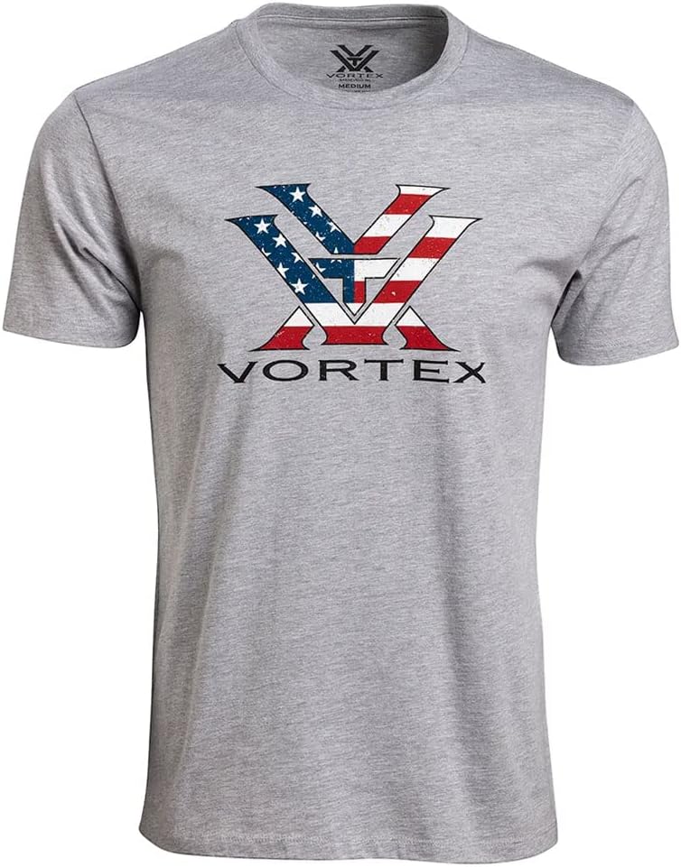 Vortex Mens Stars and Stripes Short Sleeve Shirt