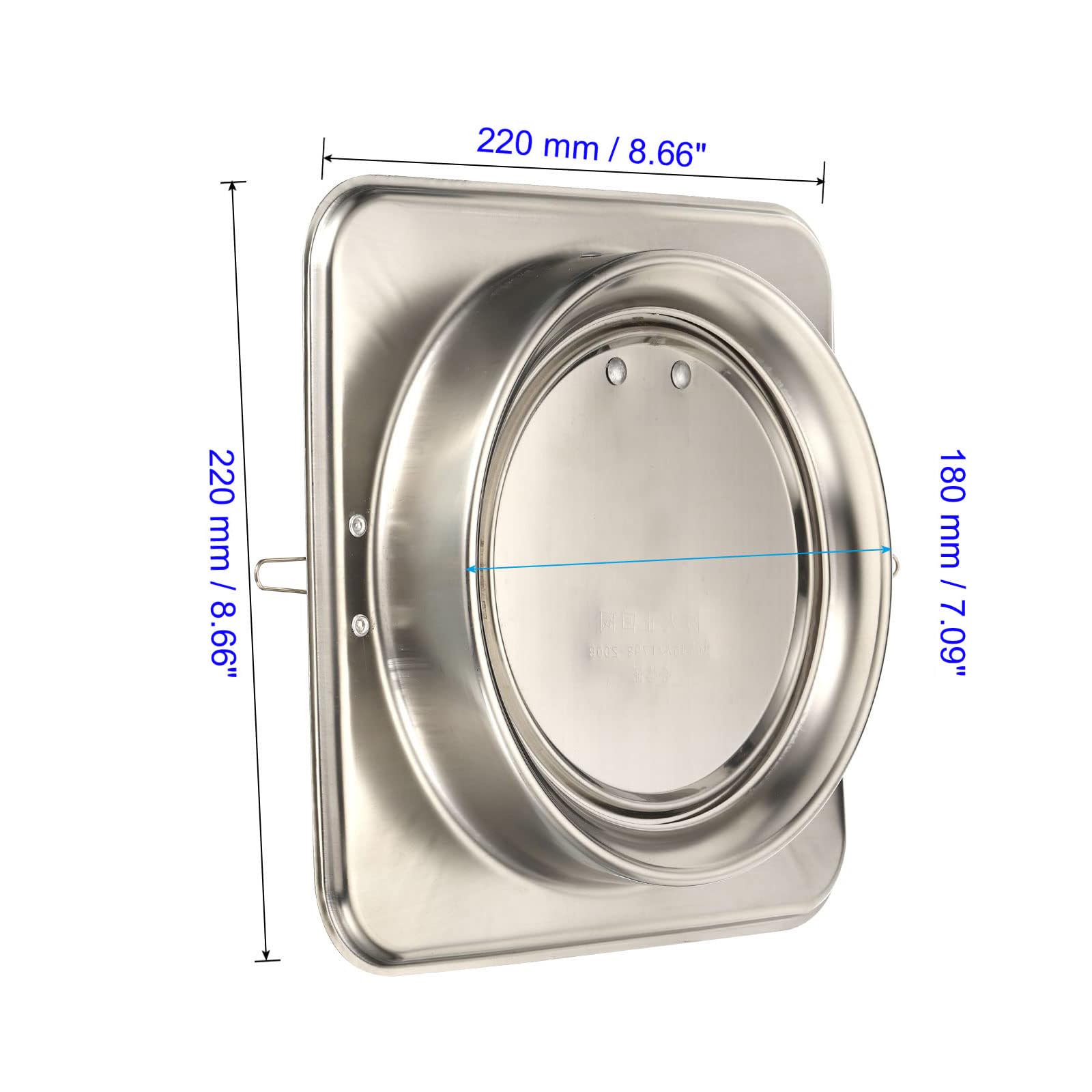 Unifizz 7" Backdraft Damper with Ducting Hose Clamp - Image 2