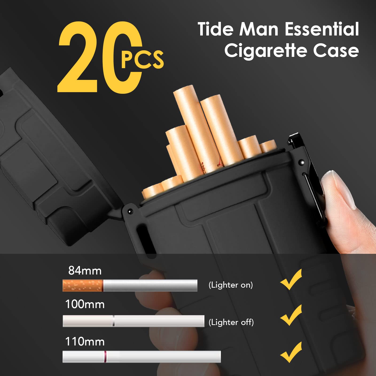 smell proof cigarette case Amazon.com: Masseul Module Box, Joint Holder Case Smell Proof, Waterproof  Airtight Container, Waterproof Cigarette Case for 100mm King Size  Multipurpose Pocket Box Container for Outdoor : Health & Household