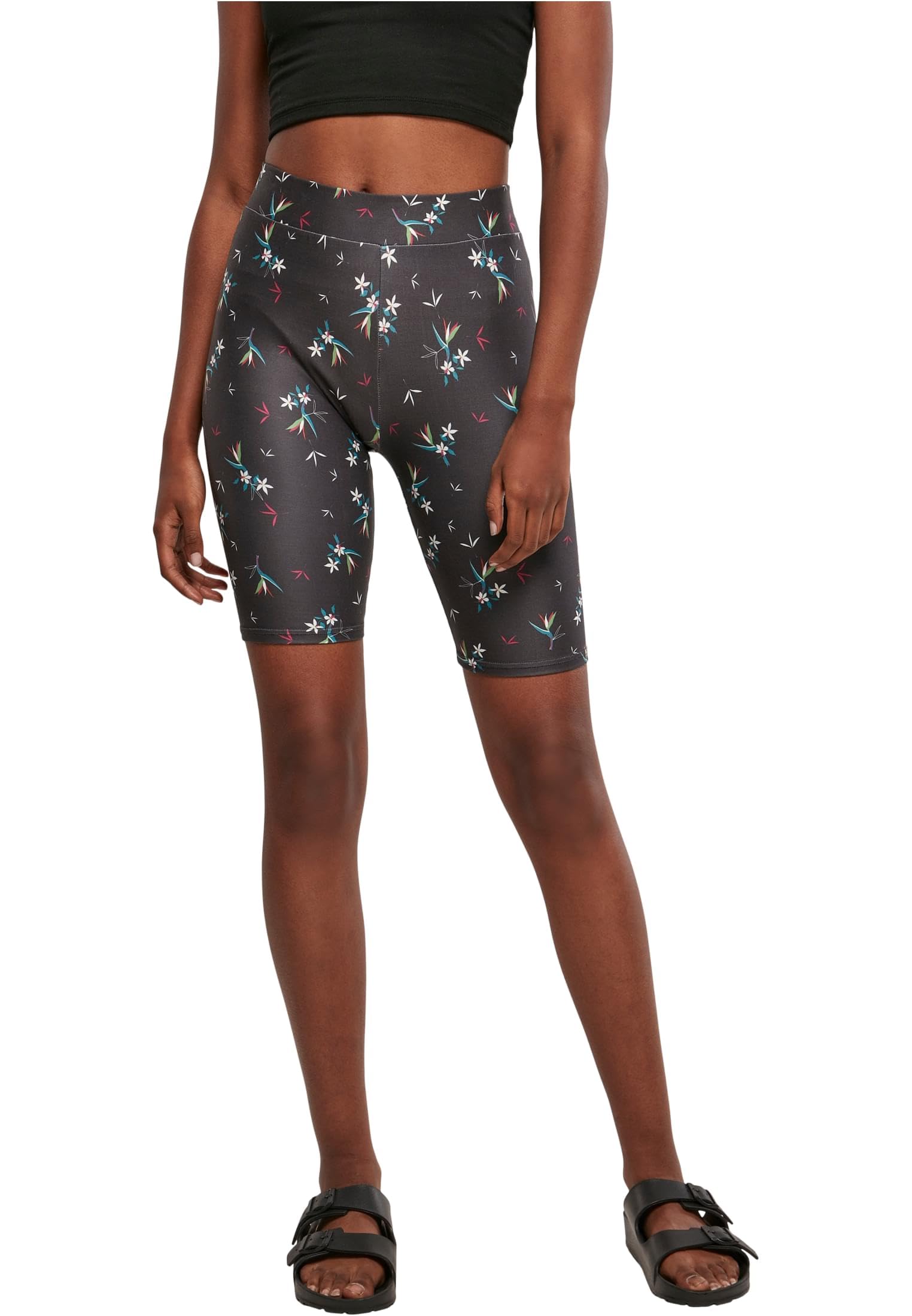 Urban Classics Damen Ladies Soft AOP Cycle Shorts